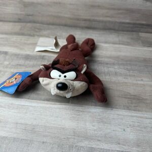 Vintage Looney Tunes Taz Tasmanian Devil Play-By-Play Plush Toys 1997 W Tags
